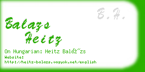 balazs heitz business card